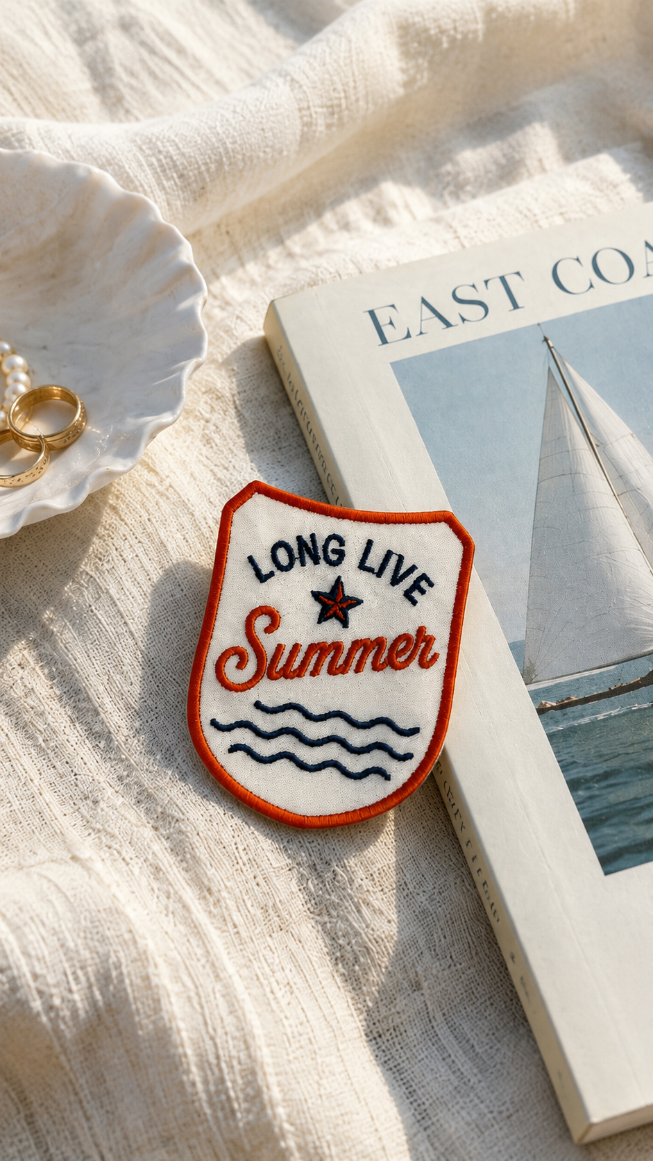 Long Live Summer Embroidered Iron-On Patch
