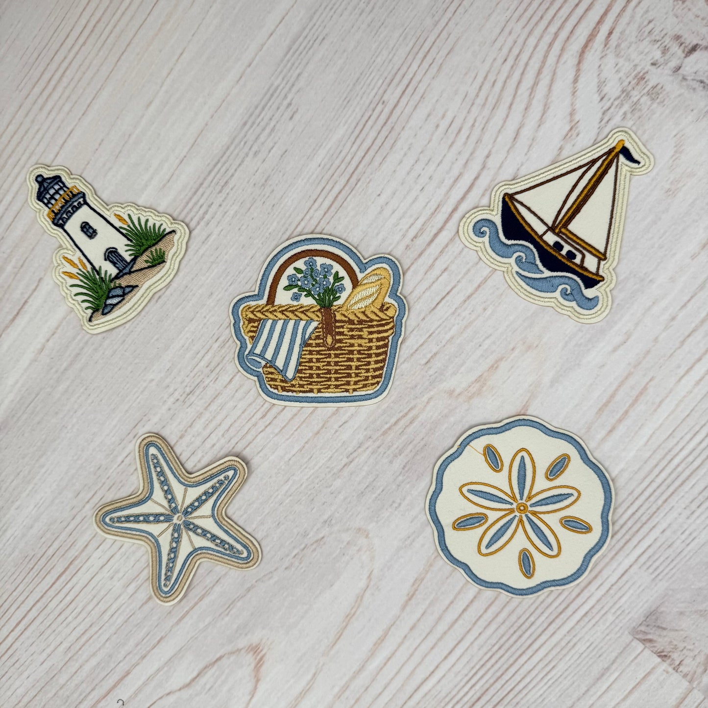 Sailboat Embroidered Iron-On Patch