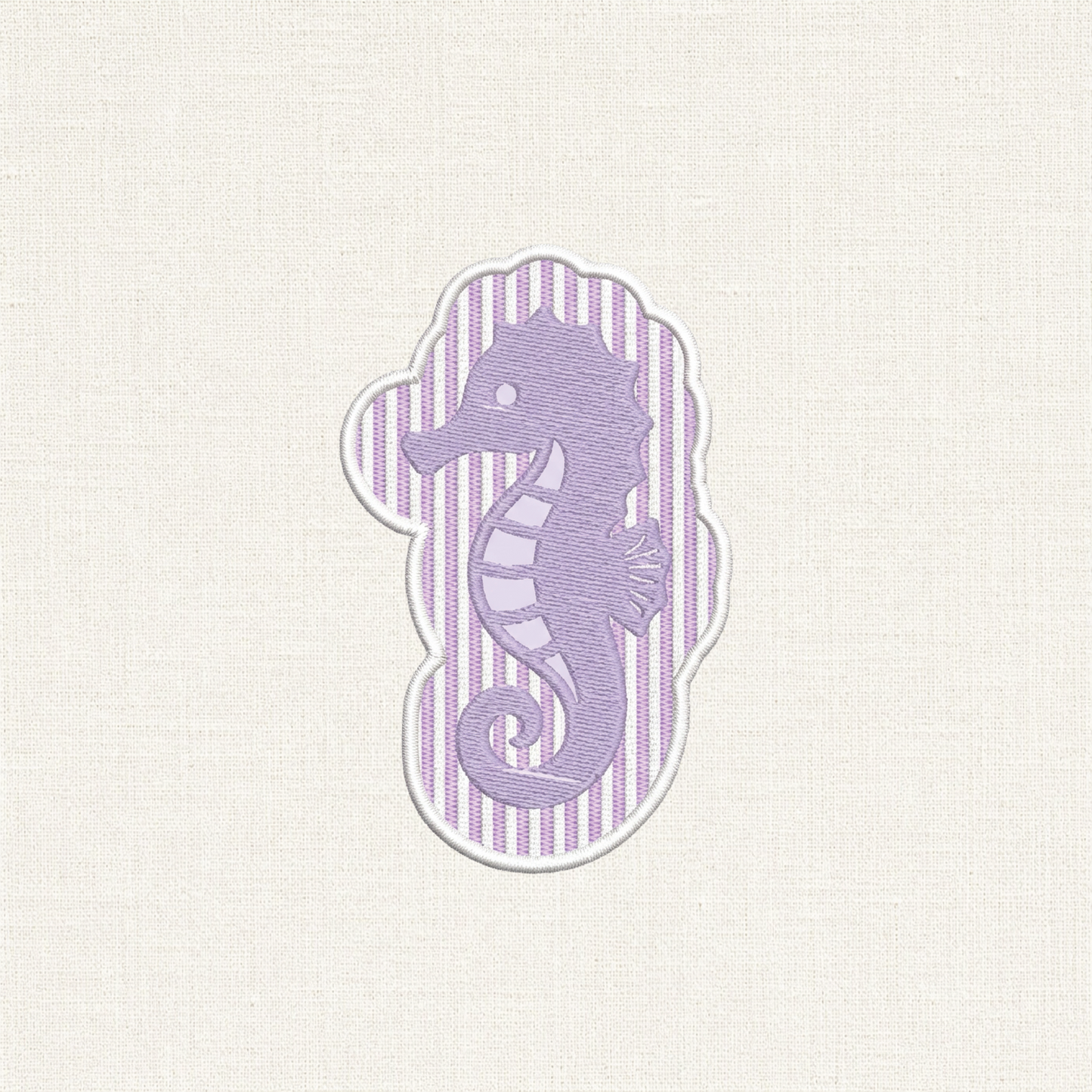 Seersucker Seahorse Patch