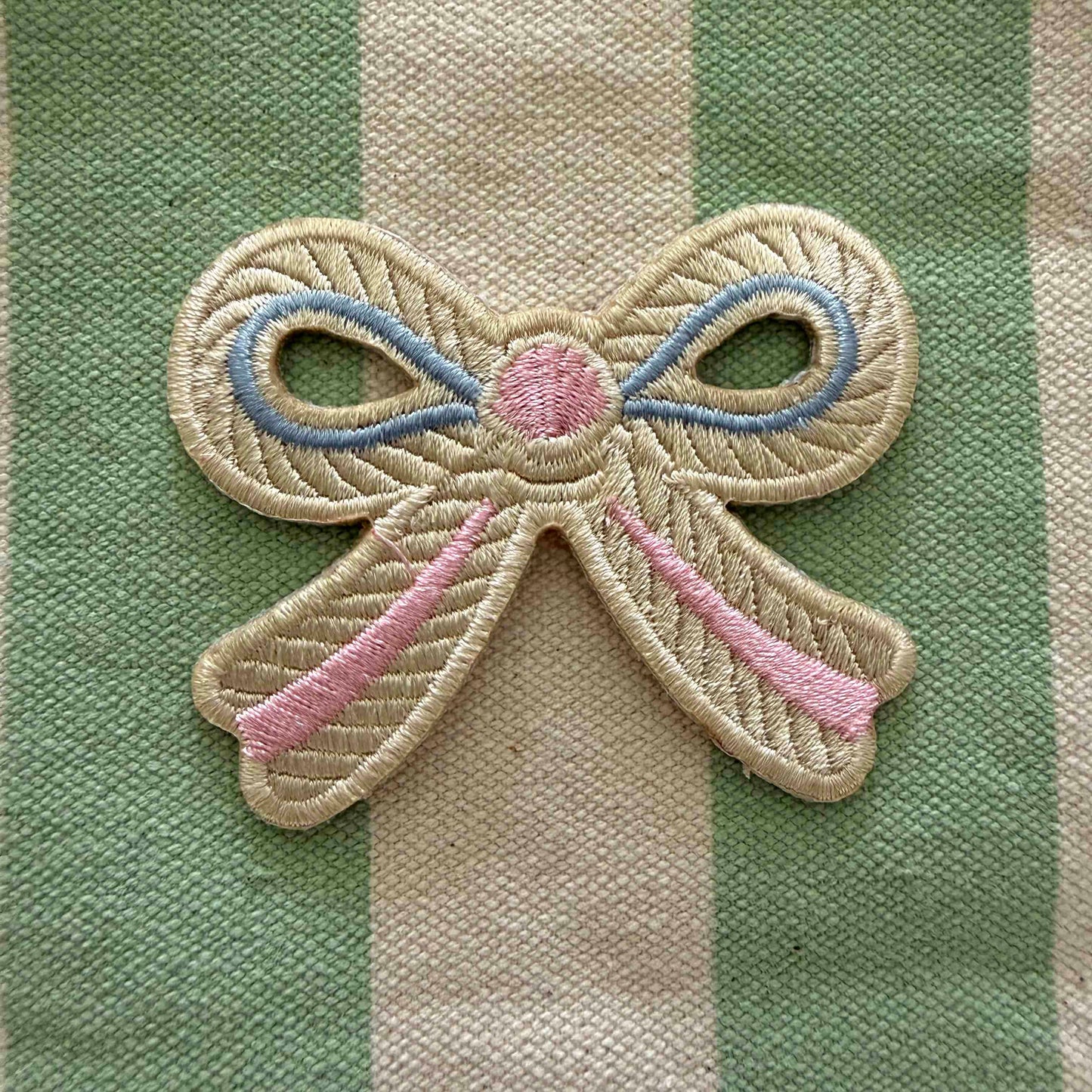 Rope Bow Embroidered Iron-On Patch