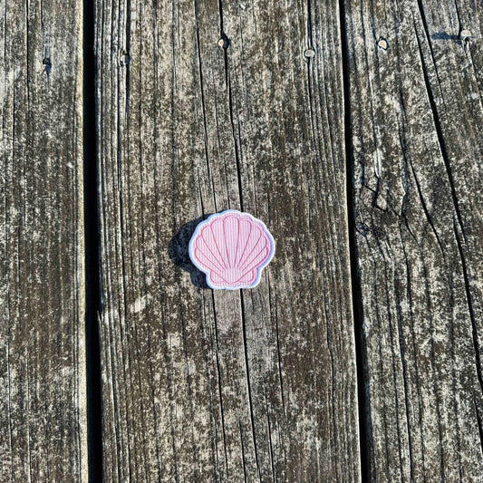 Seersucker Pink Shell Patch