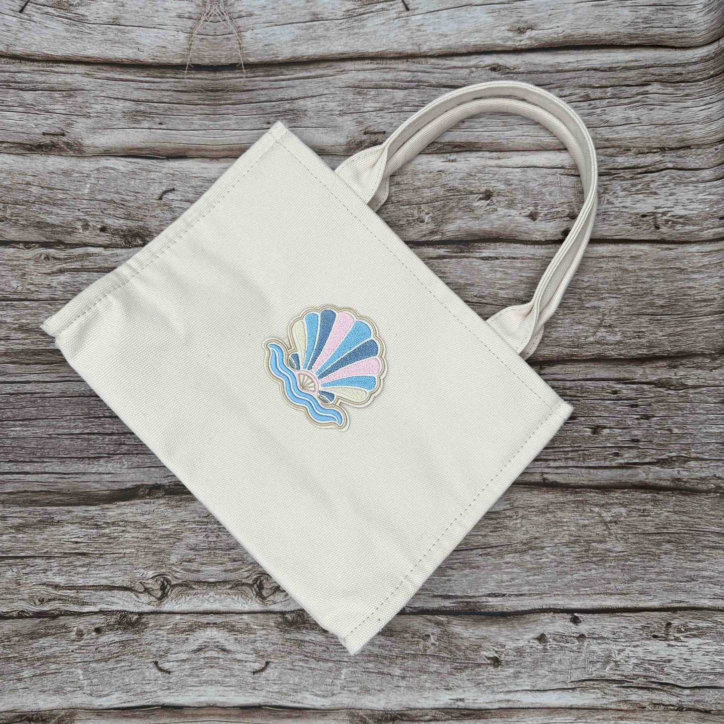 Sunrise Shell Embroidered Iron-On Patch