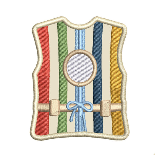 Vintage Life Jacket Iron-On Patch