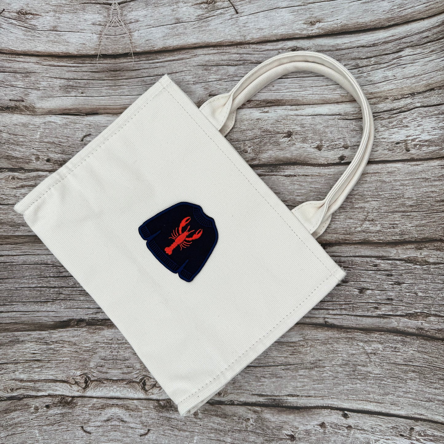 Embroidered Lobster Sweater Iron-On Patch