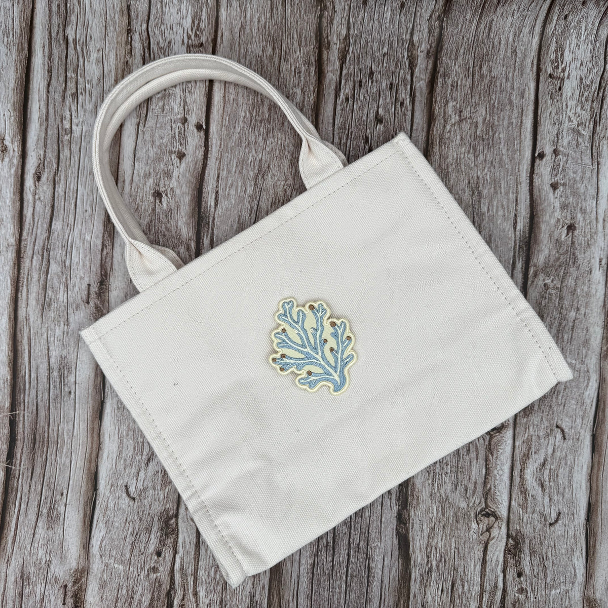 Coral Branch Embroidered Iron-On Patch