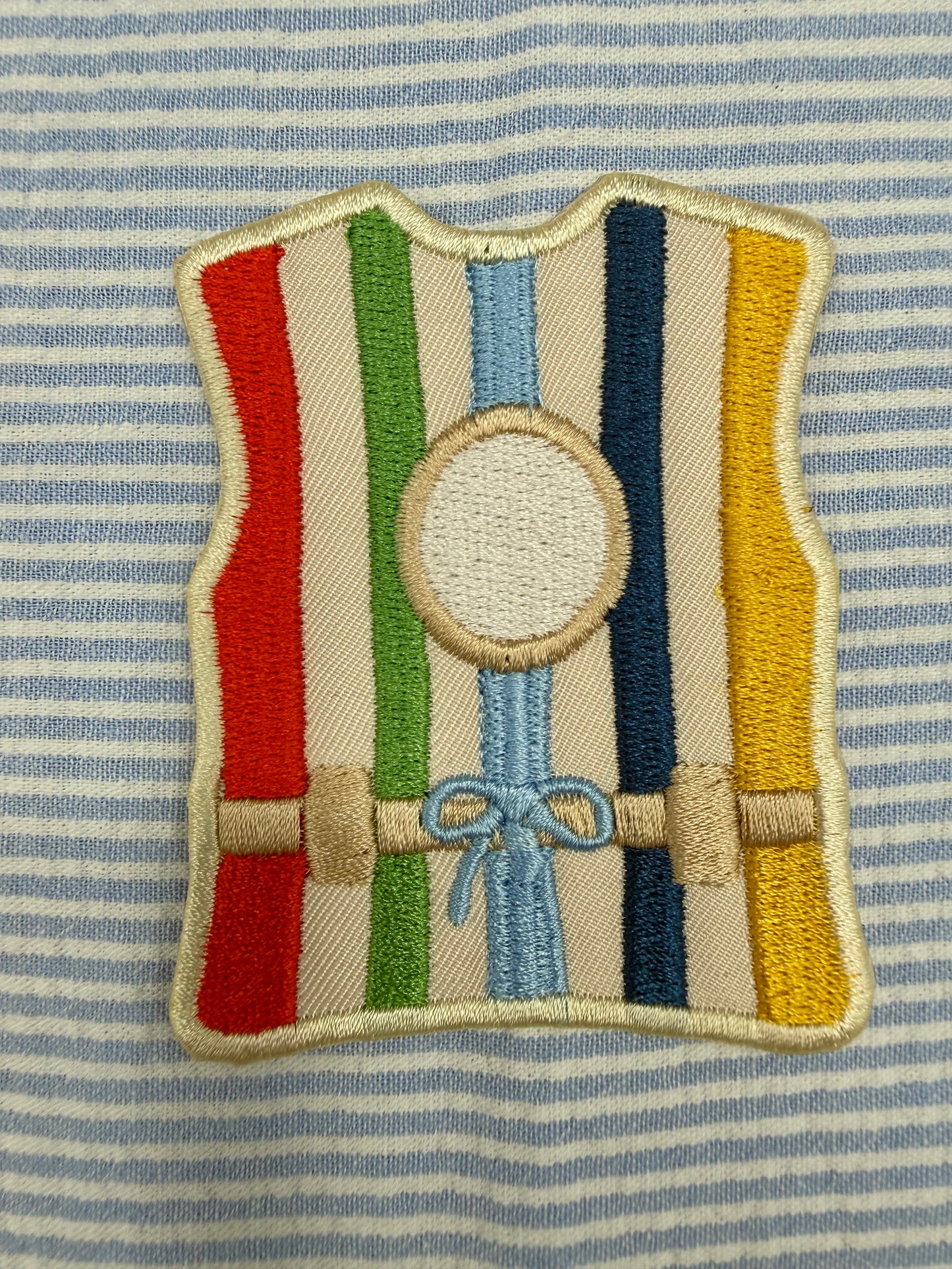Vintage Life Jacket Iron-On Patch