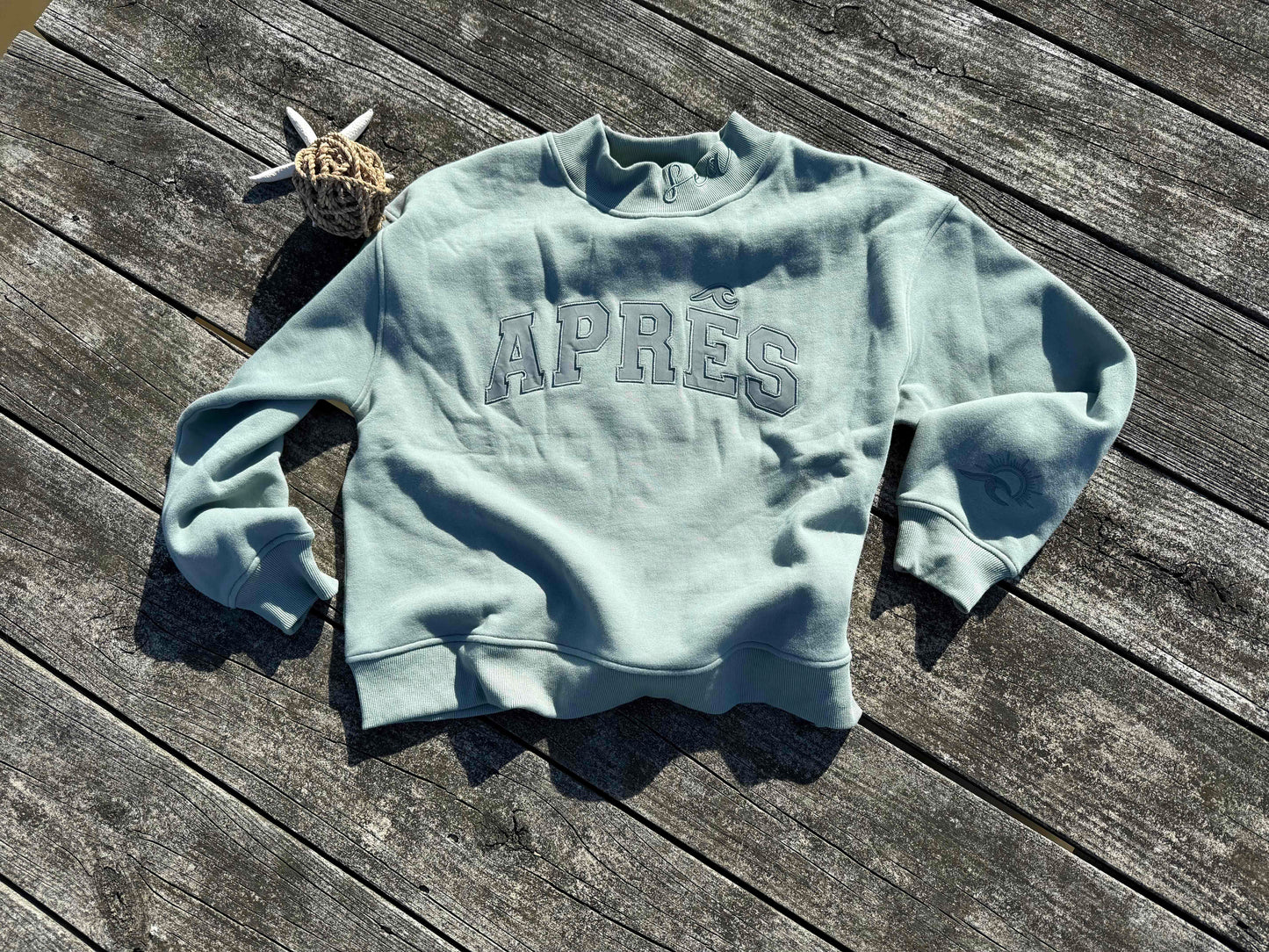Sage APRÈS Mockneck Sweatshirt — Pre-Order | Ships Late July