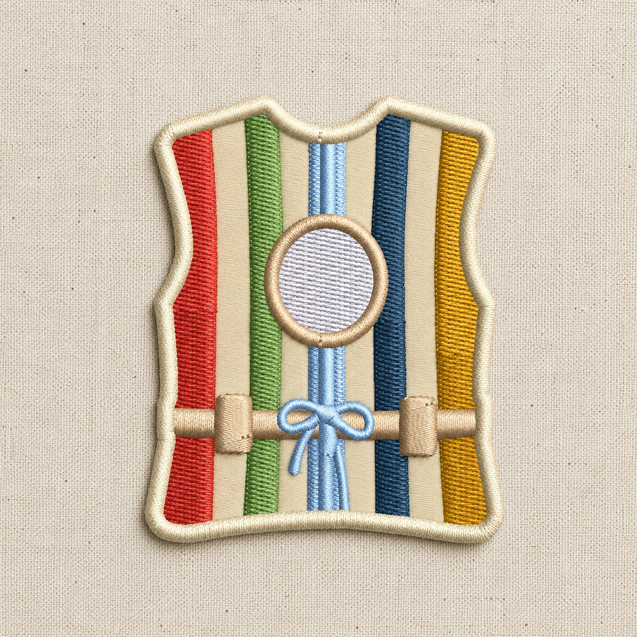 Vintage Life Jacket Iron-On Patch