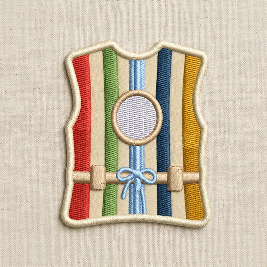 Vintage Life Jacket Iron-On Patch