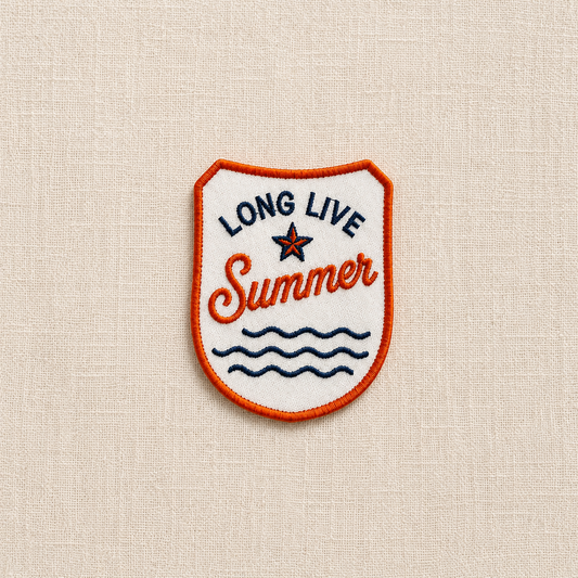 Long Live Summer Embroidered Iron-On Patch