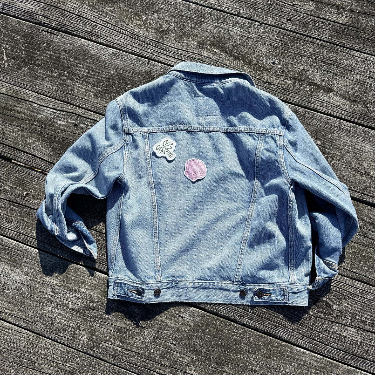 Seersucker Pink Shell Patch