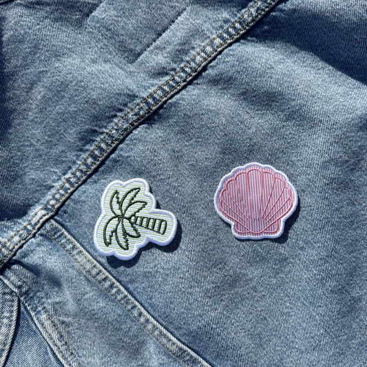 Seersucker Palm Tree Patch — Pre-Order
