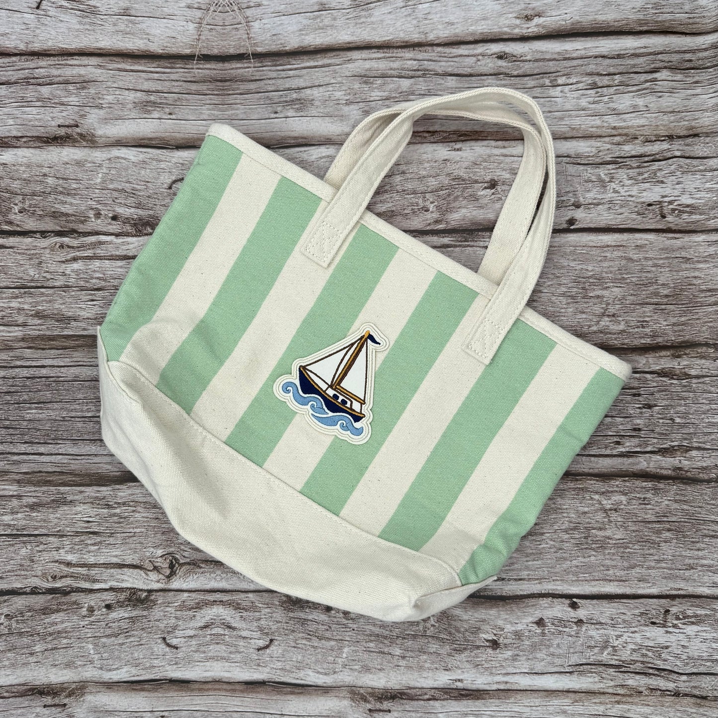 Sailboat Embroidered Iron-On Patch