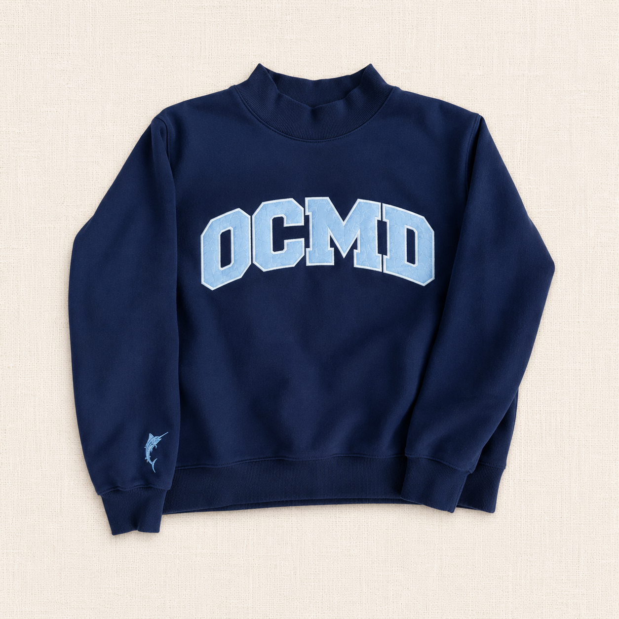 Navy OCMD Mockneck Sweatshirt — Pre-Order | Ships Late-July