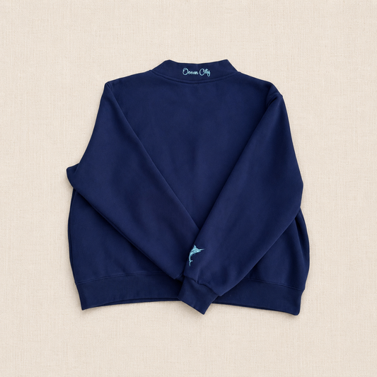 Navy OCMD Mockneck Sweatshirt — Pre-Order | Ships Late-July