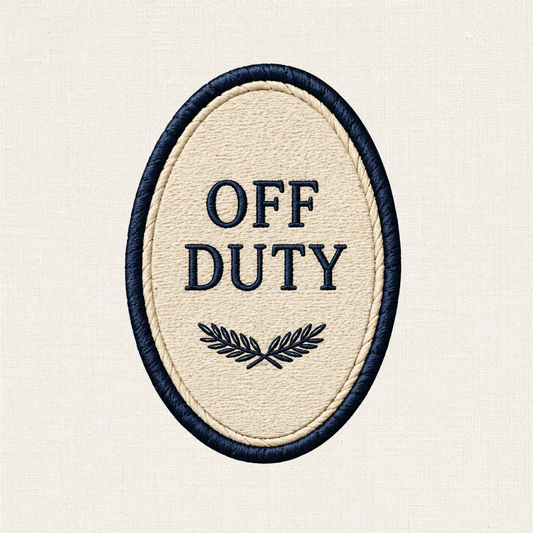 Off Duty Iron-On Patch — East Coast Collection