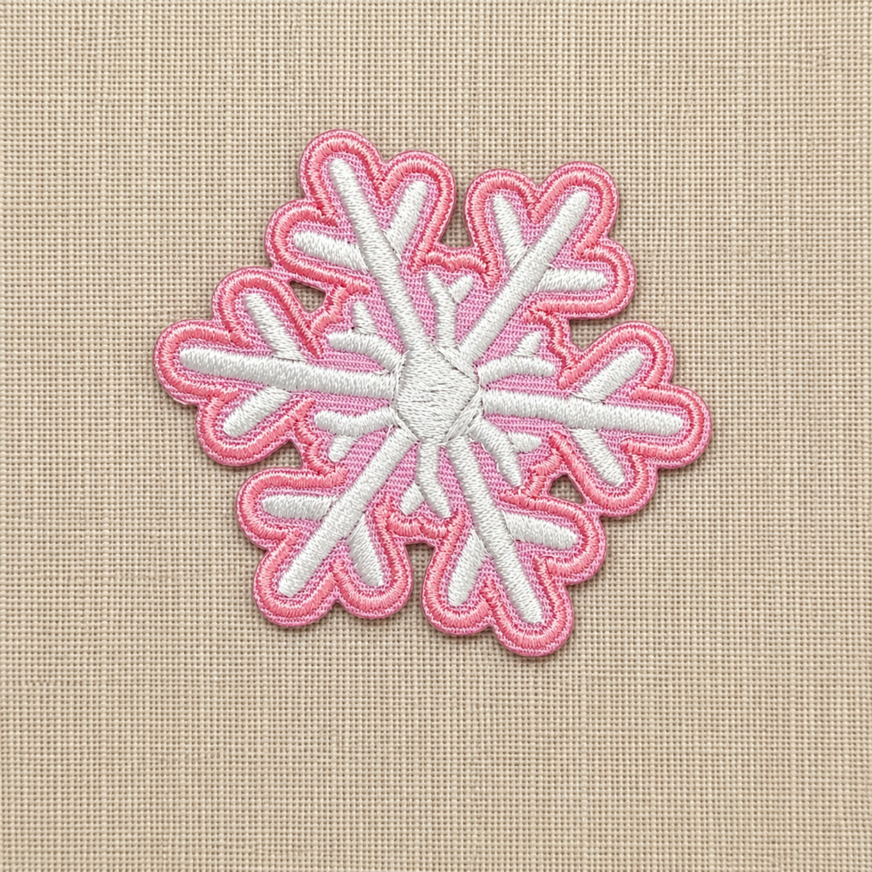 2" Embroidered Snowflake Patch