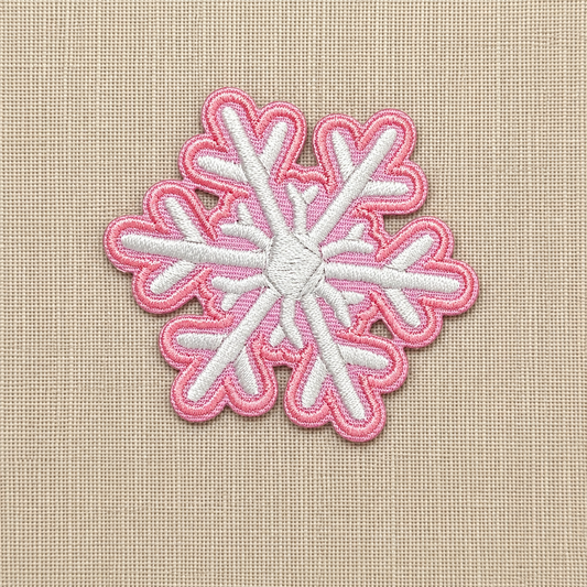2" Embroidered Snowflake Patch