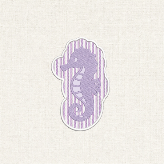 Seersucker Seahorse Patch