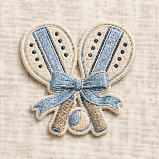 Racquets Embroidered Iron-On Patch