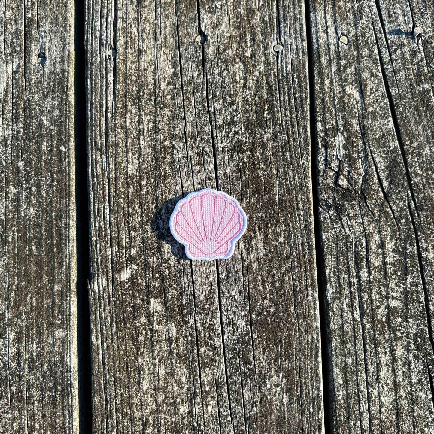 Seersucker Pink Shell Patch