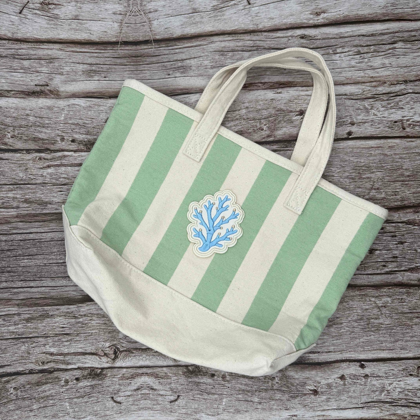Coral Branch Embroidered Iron-On Patch