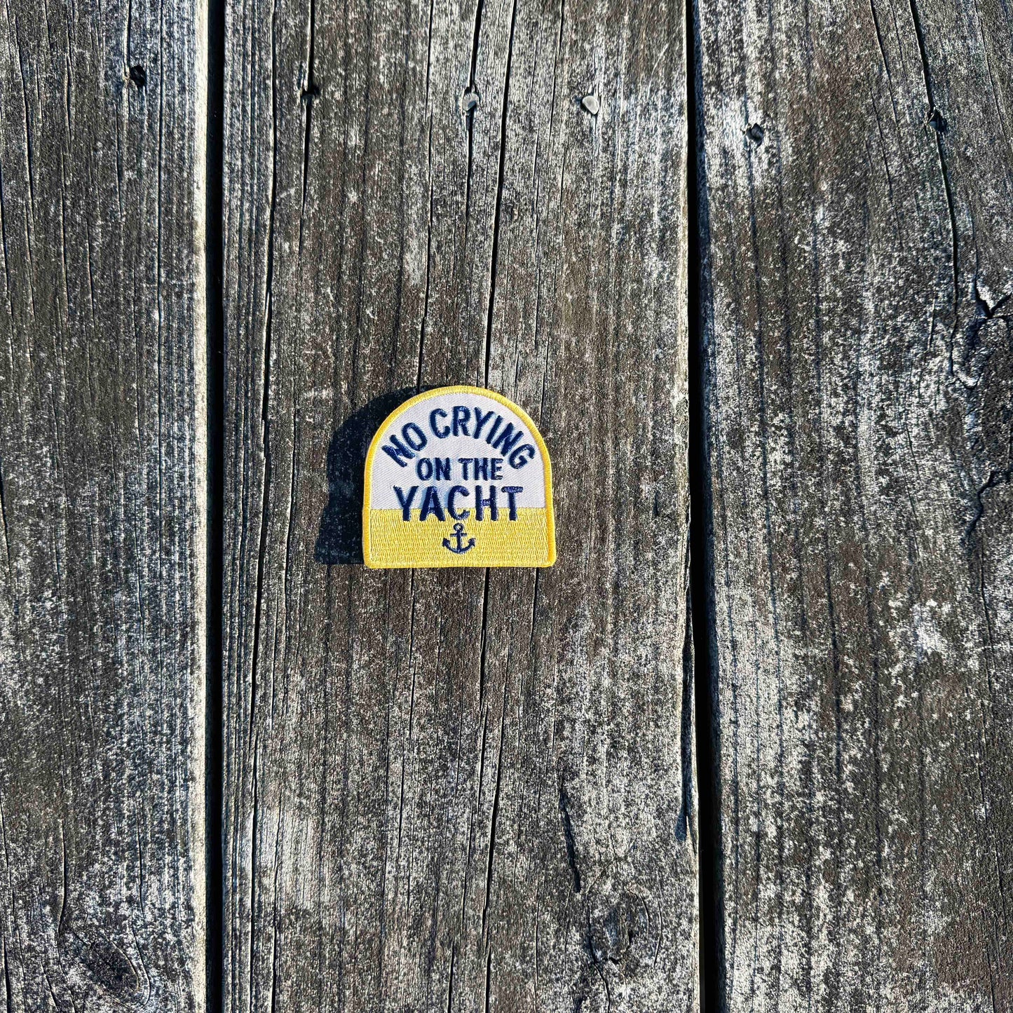No Crying on the Yacht Embroidered Patch