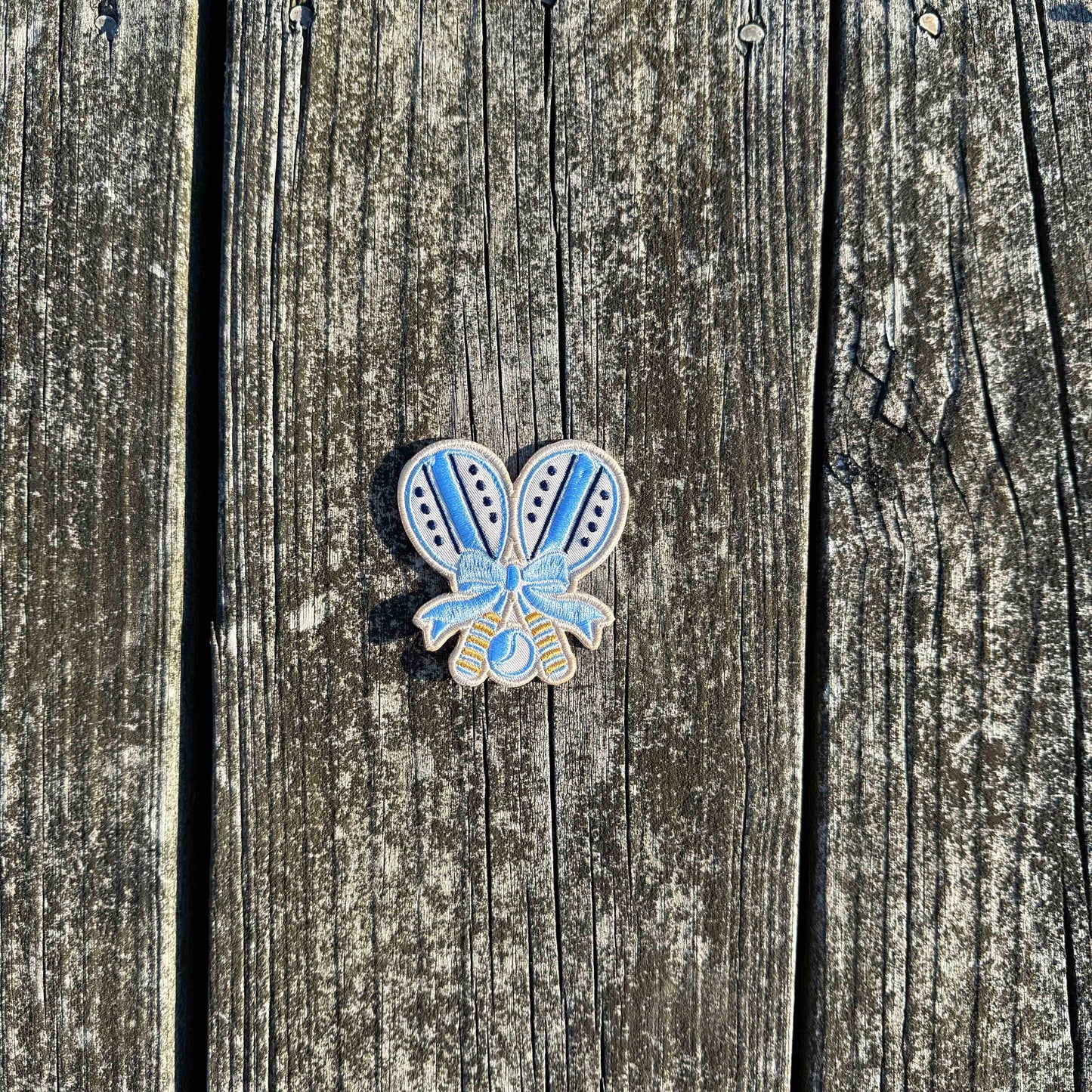 Racquets Embroidered Iron-On Patch