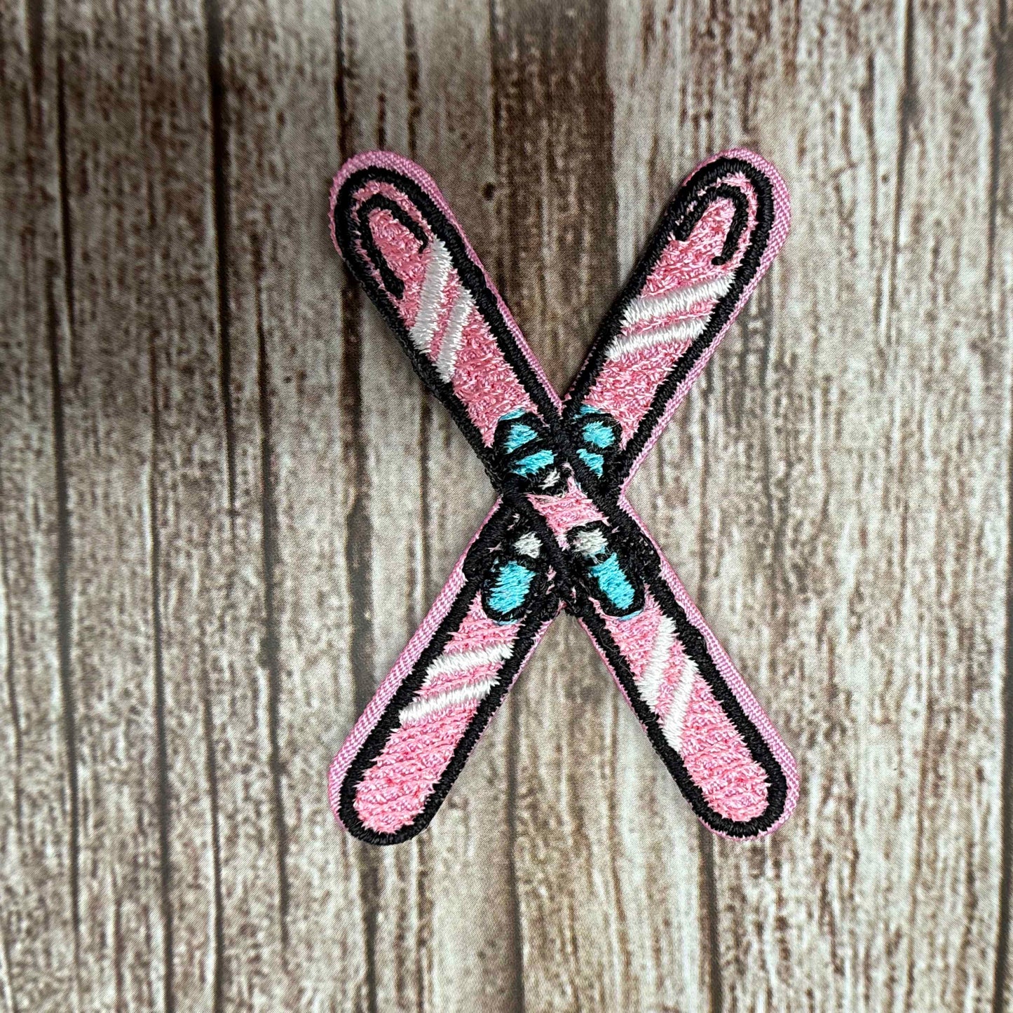 Embroidered Crossed Skis Patch