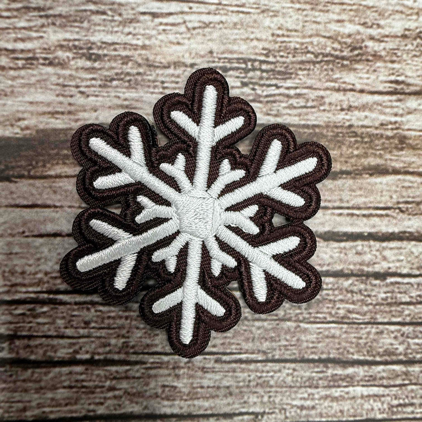 2" Embroidered Snowflake Patch