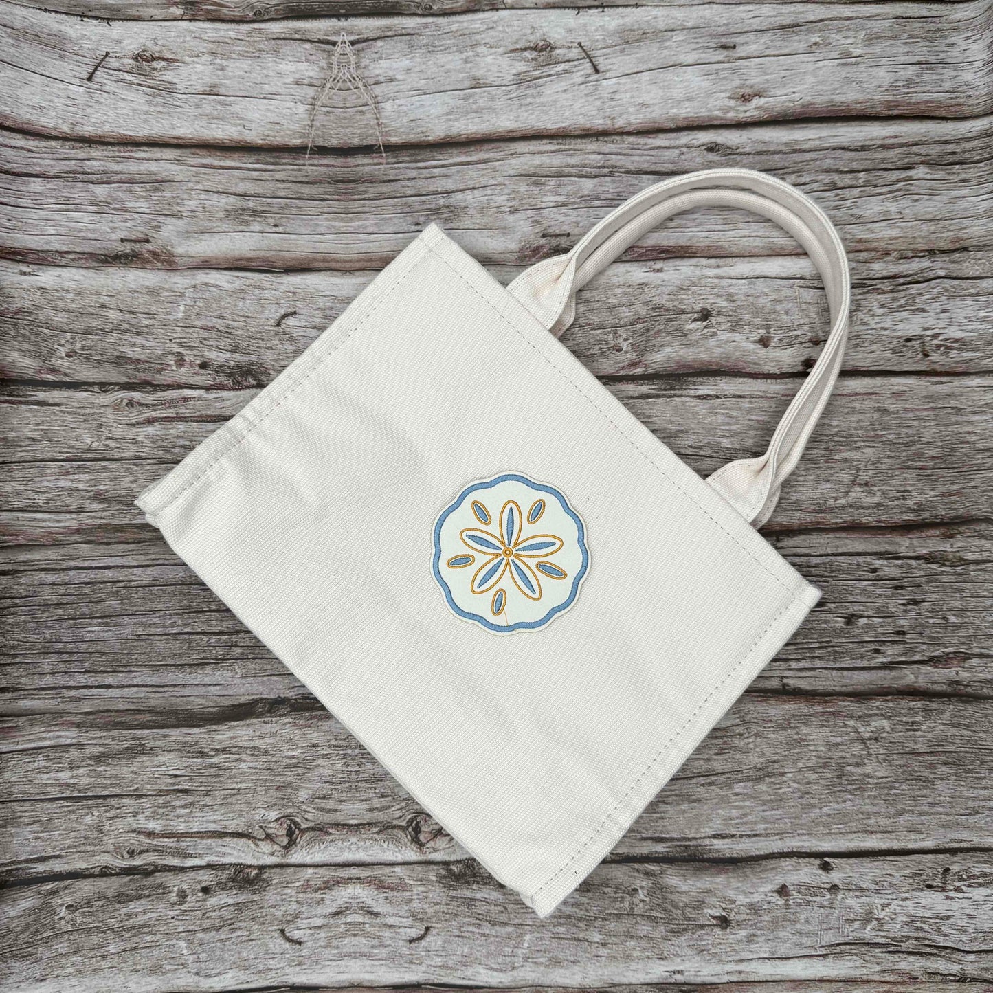 Still Water Collection — Sand Dollar Embroidered Iron-On Patch