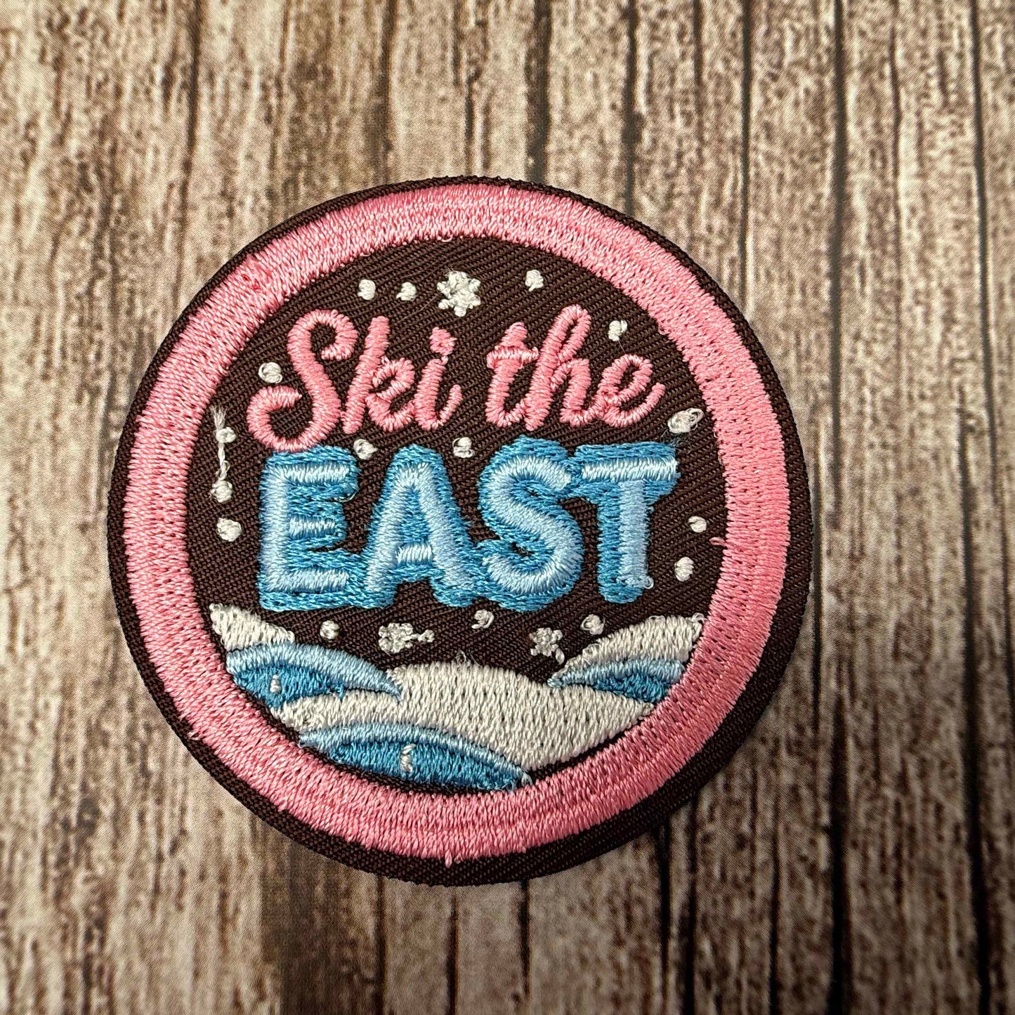 Ski the East Embroidered Iron-on Patch