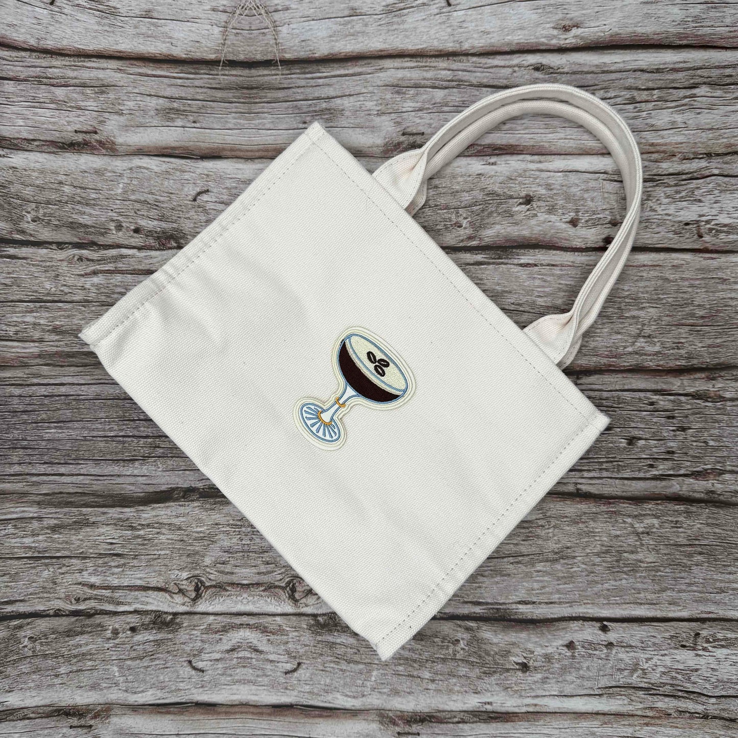 Espresso Martini Embroidered Iron-On Patch