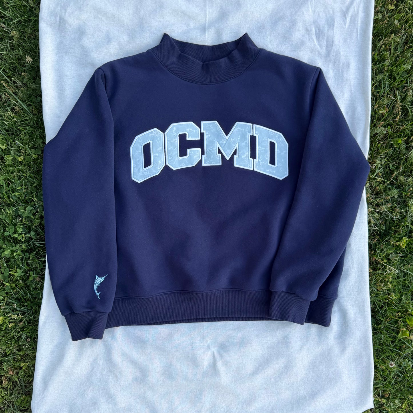Navy OCMD Mockneck Sweatshirt — Pre-Order | Ships Late-July