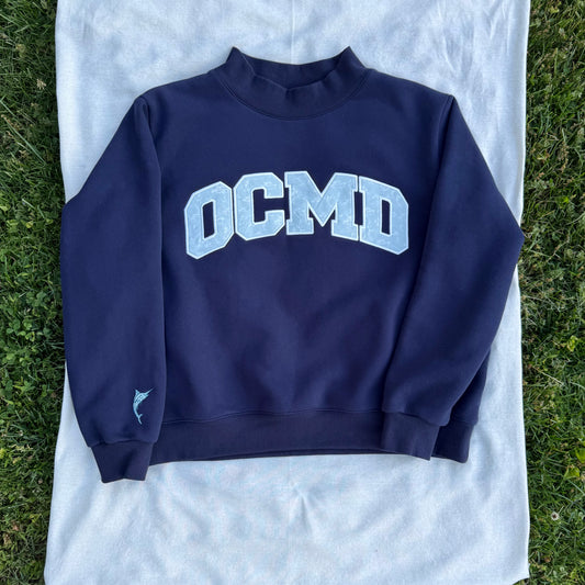 Navy OCMD Mockneck Sweatshirt — Pre-Order | Ships Late-July
