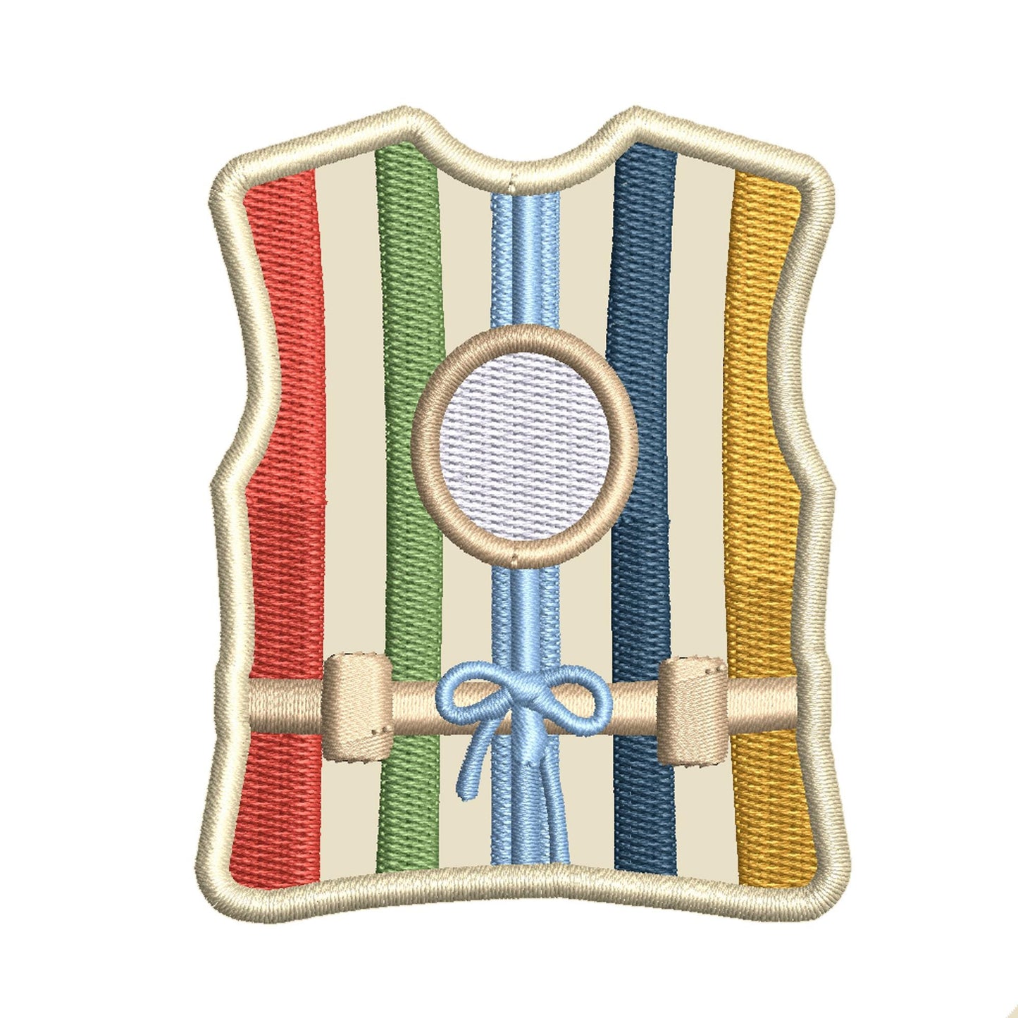 Vintage Life Jacket Iron-On Patch